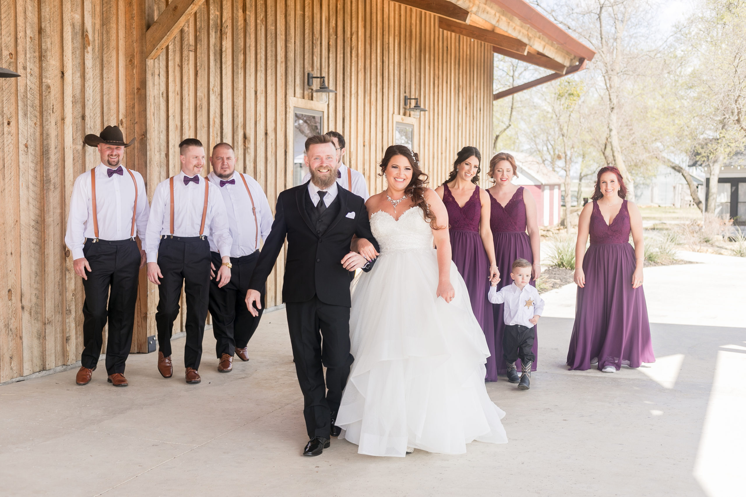Purple Wedding at Chapel Creek Ranch in Denton, Texas