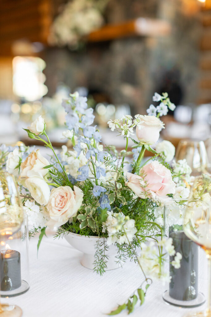 Center pieces on a table